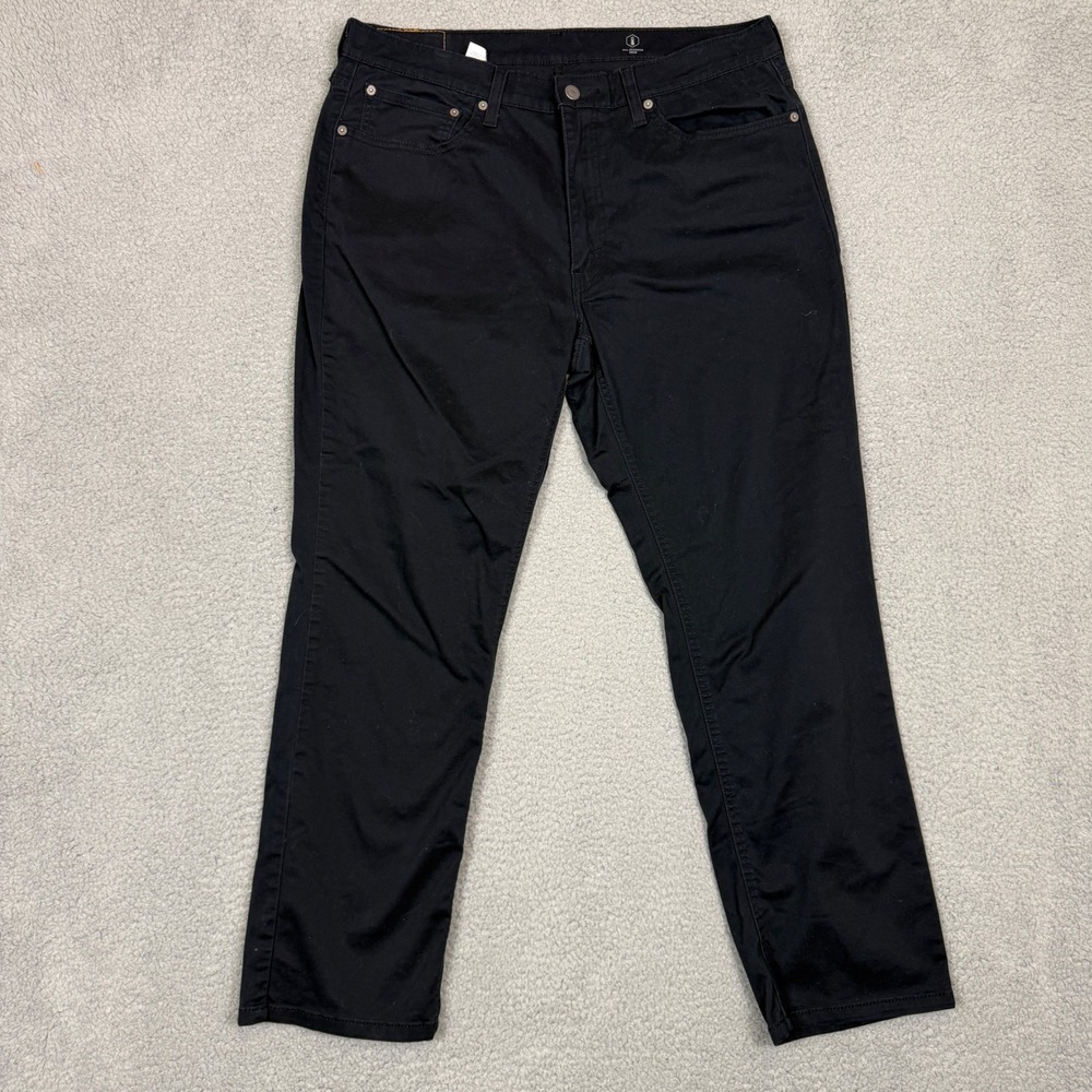 Levis 511 Slim Fit All Seasons Tech Black Pants‎ Mens 37x29 Stretch Cotton Blend
